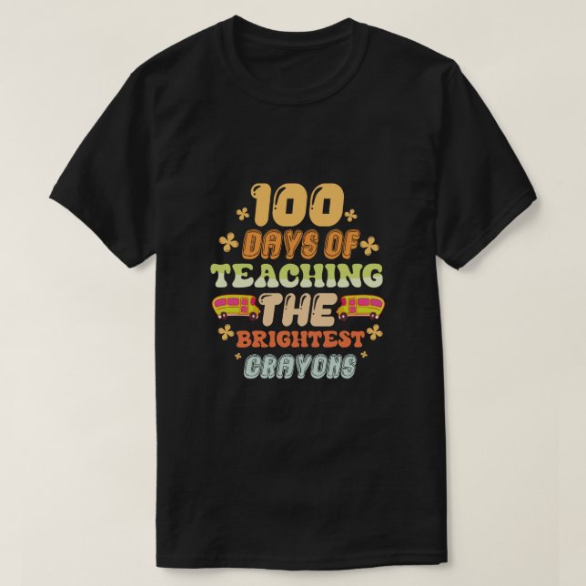 100 dagars undervisning i kritor t shirt (Design framsida)