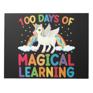 100 dagars Unicorn-skolelever Anteckningsblock