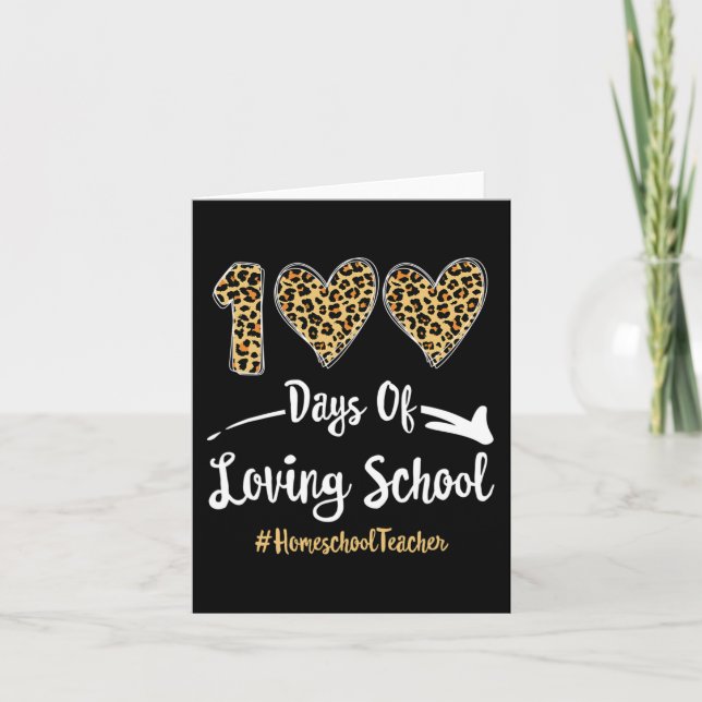 100 dagars uppehåll i skolan Lycklig 100-dagarsdag Kort (Framsida)