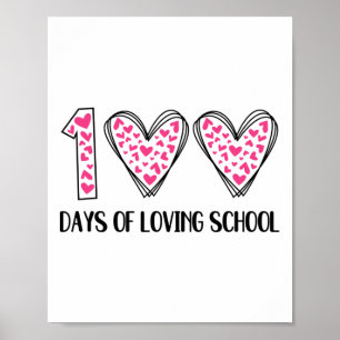 100 dagars uppehälle i skolan 100-dagars skolutbil poster