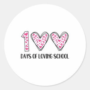 100 dagars uppehälle i skolan 100-dagars skolutbil runt klistermärke