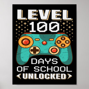 100 dagars videospel i skolan 100 dagars lärarstud poster