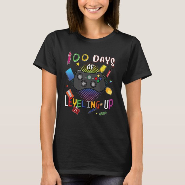 100 dagars videospel i skolan - 100th D T Shirt (Framsida)