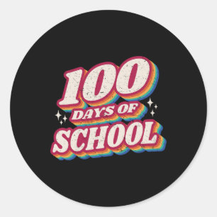 100 dagars Y'all Teacher eller Student 100 Dag av Runt Klistermärke