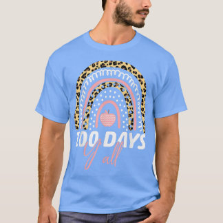 100 dagars Y'all Teacher Student 100-dagarsdag i s T Shirt
