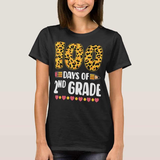 100-dagarsdag för Klass-lärare 100 skoldagar T Shirt (Framsida)