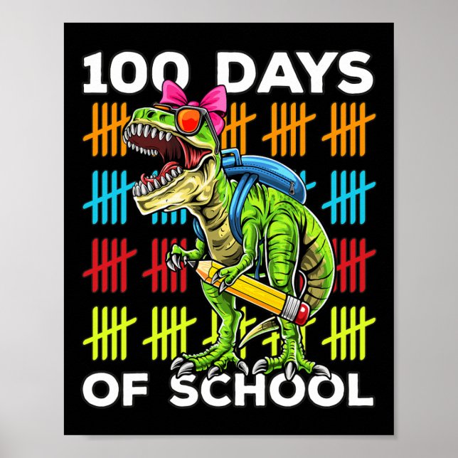 100-dagarsdag för lärare i skolan 100 dagar 3 poster (Framsidan)