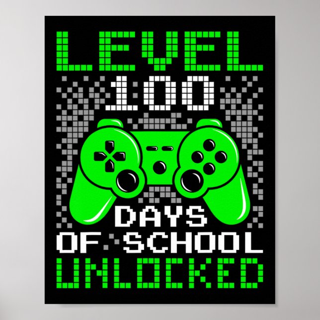 100-dagarsdag för skolbarn, 100 dagar i skolan poster (Framsidan)