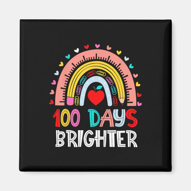 100-dagarsdag för skollärare 100 dagar Brixare reg Magnet (Framsidan)