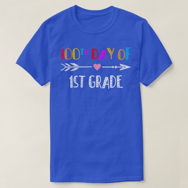 100-dagarsdag för skollärare 100 dagar i klass t shirt (Design framsida)