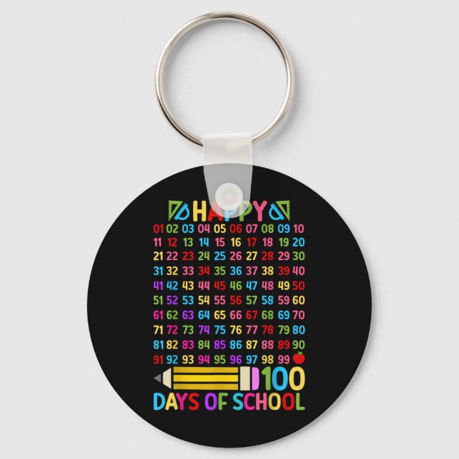 100-dagarsdag för skollärare, 100 dagar, matematik nyckelring (Framsida)