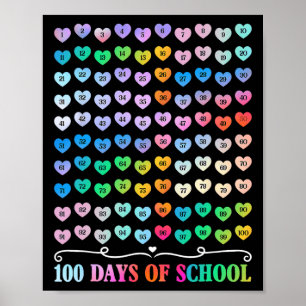 100-dagarsdag för skollärare, 100 dagar, matematik poster