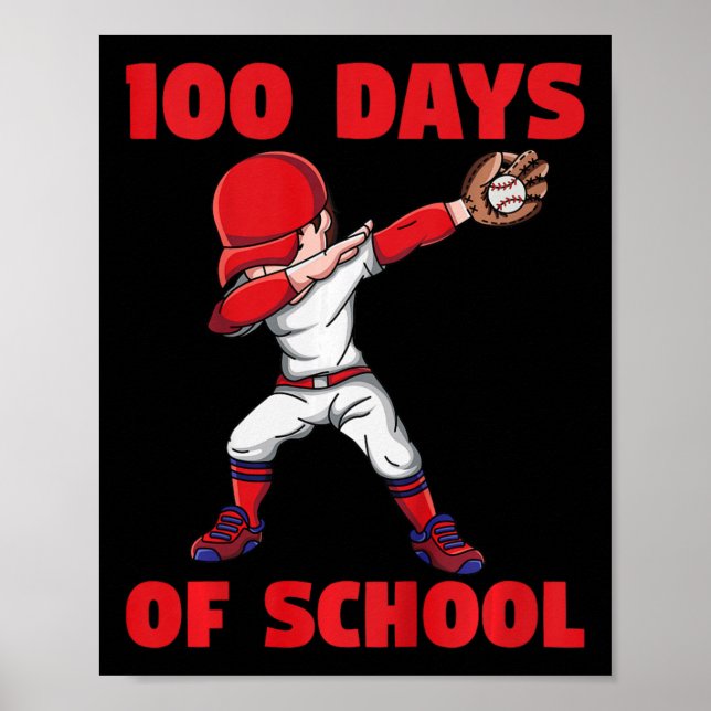 100-dagarsdagen för basket för skolbarn 100 dagar  poster (Framsidan)