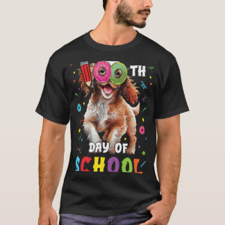 100-dagarsdagen för den spanska Hund Donut 100 dag T Shirt
