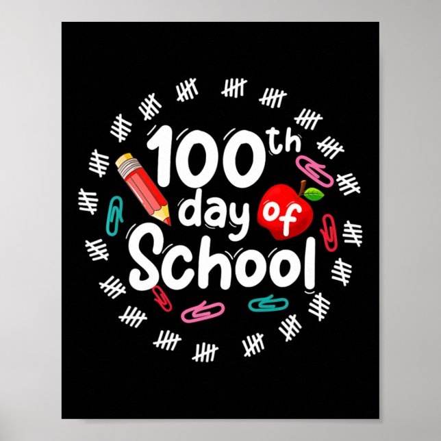 100-dagarsdagen för lärarbarn 100 dagar SMA Poster (Framsidan)