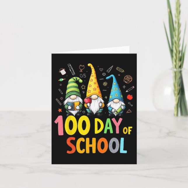 100-dagarsdagen för lärare i Roligt och Student Kort (Framsida)