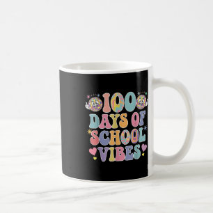 100-dagarsdagen för skolbesök Cute Smile Ansikte 1 Kaffemugg