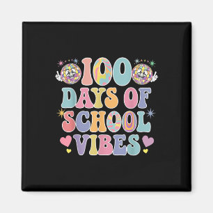 100-dagarsdagen för skolbesök Cute Smile Ansikte 1 Magnet