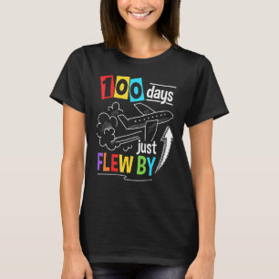 100-dagarsdagen för skolflygplanet 100 dagar preci t shirt