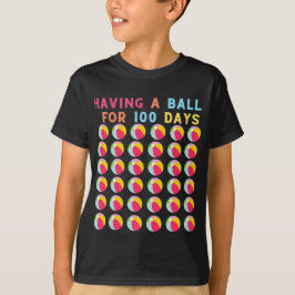 100-dagarsdagen för skolfoni med Boll för 100 T Shirt