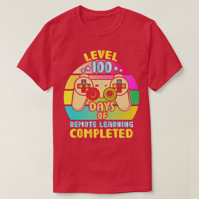 100-dagarsdagen för skolgåva - 100 dagars barnfjär t shirt (Design framsida)