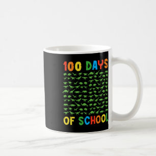 100-dagarsdagen för skollärarbarn 100 dagar Dinosa Kaffemugg