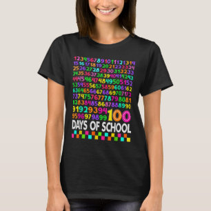 100-dagarsdagen för skollärarbarn 100 dagar Math N T Shirt