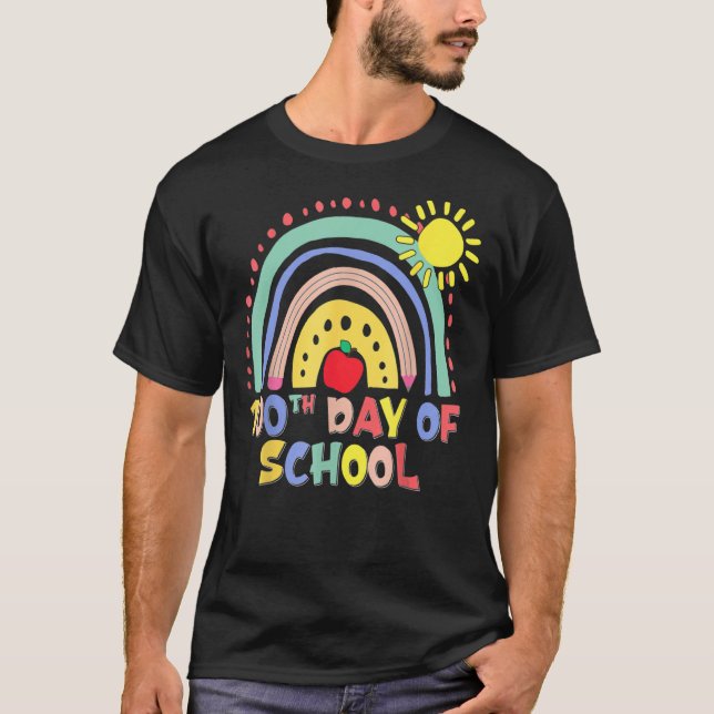 100-dagarsdagen för skollärarbarn 100 dagar smarta t shirt (Framsida)