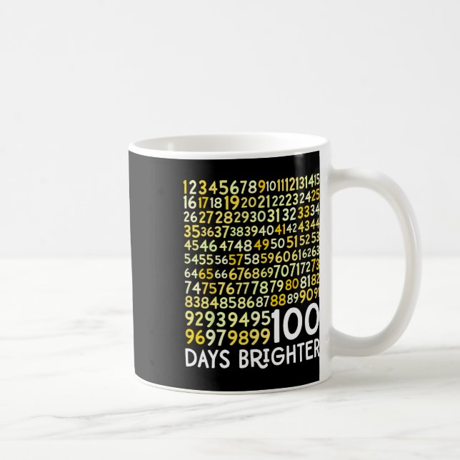 100-dagarsdagen för skollärare 100 dagar Brighter  Kaffemugg (Höger)