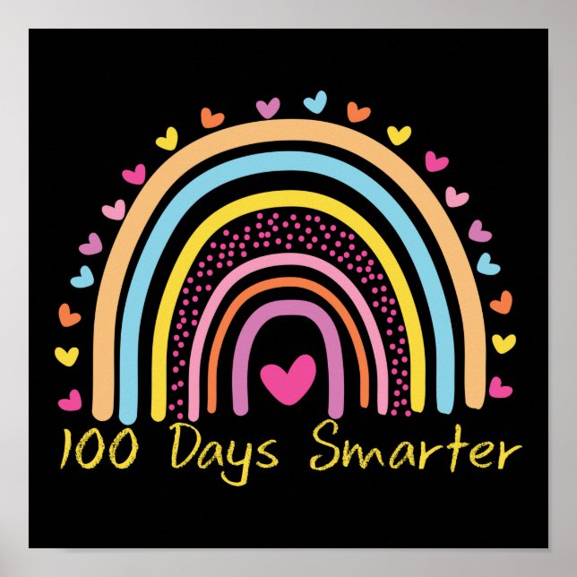 100-dagarsdagen för skollärare 100 dagar smartare poster (Framsidan)