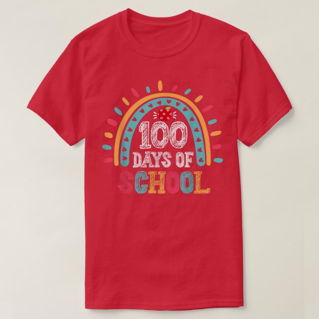 100-dagarsdagen för skollärare - 100 dagar Smarter T Shirt (Design framsida)