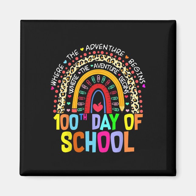 100-dagarsdagen för skollärare i Student 100 dagar Magnet (Framsidan)