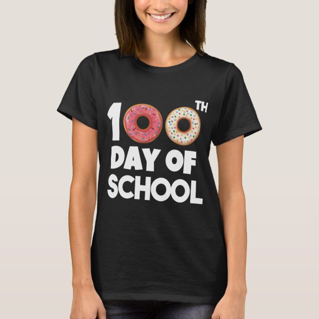 100-dagarsdagen för skolläraren 100 dagar t shirt (Framsida)