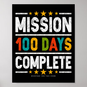 100-dagarsdagen för skolskjutsar Uppdrag 100 dagar Poster