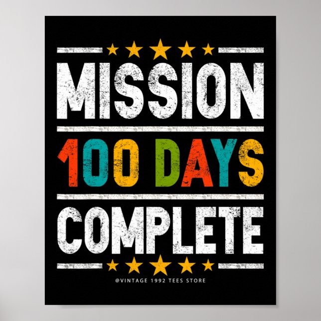 100-dagarsdagen för skolskjutsar Uppdrag 100 dagar Poster (Framsidan)