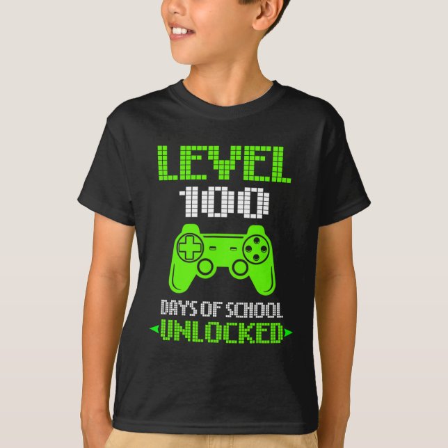 100-dagarsdagen för videospel för skolbarn - barn  t shirt (Framsida)