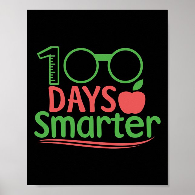 100-dagarsdagen i skolan 100 dagar smartare poster (Framsidan)