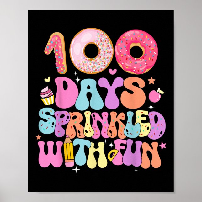 100-dagarsdagen i skolan, 100 dagar sprinklad med poster (Framsidan)