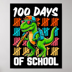 100-dagarsdagen i skolan Lastbil Dinosaur Poster