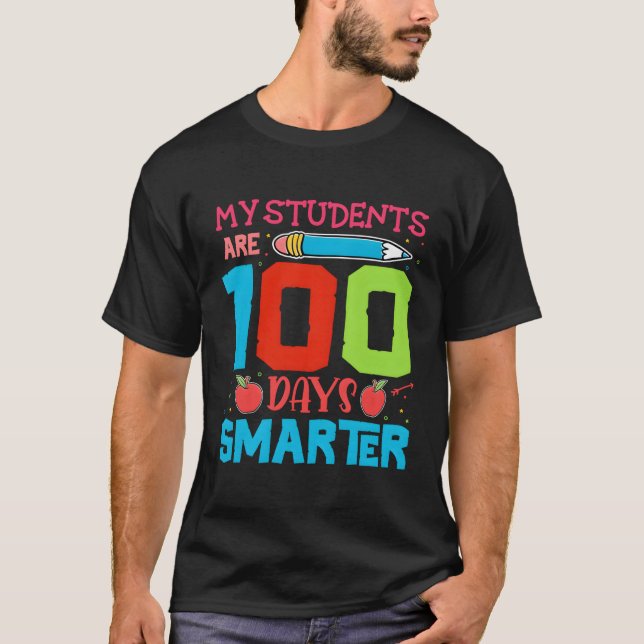 100-dagarsdagen i Studenter är 100 dagar kortare T Shirt (Framsida)