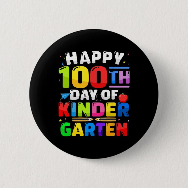 100-dagarsdagen Kindergarten 100 dagar för lärarsj Knapp (Framsida)