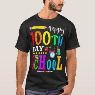 100-dagarslärare i lycklig 100 dagar student t shirt
