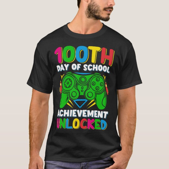 100-dagarsspelaren i skolan - 100 dagar t shirt (Framsida)
