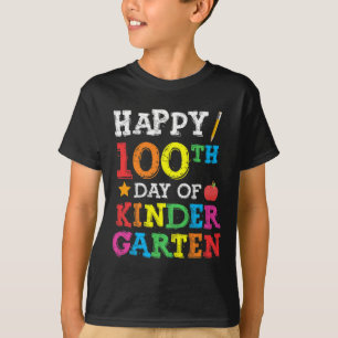 100-dagen i Kindergarten Lycklig 100-dagen i skola T Shirt