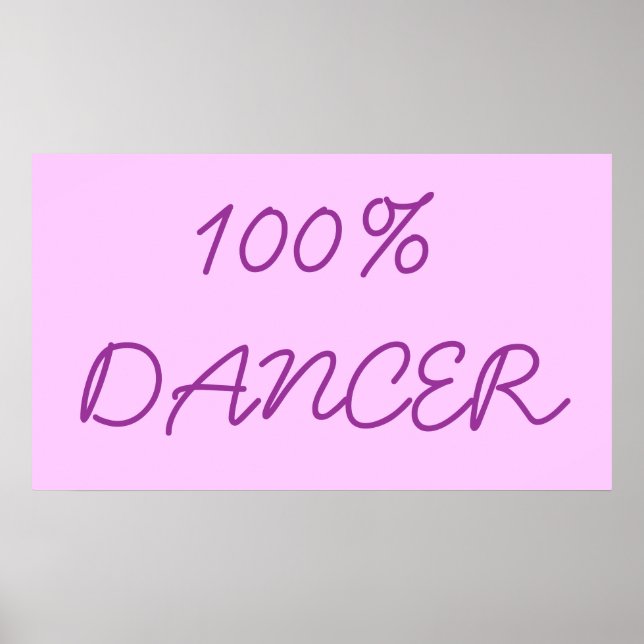 100 % DANCER POSTER (Framsidan)