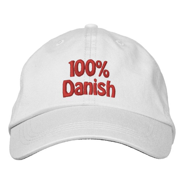 100 % danska broderad keps (Framsida)