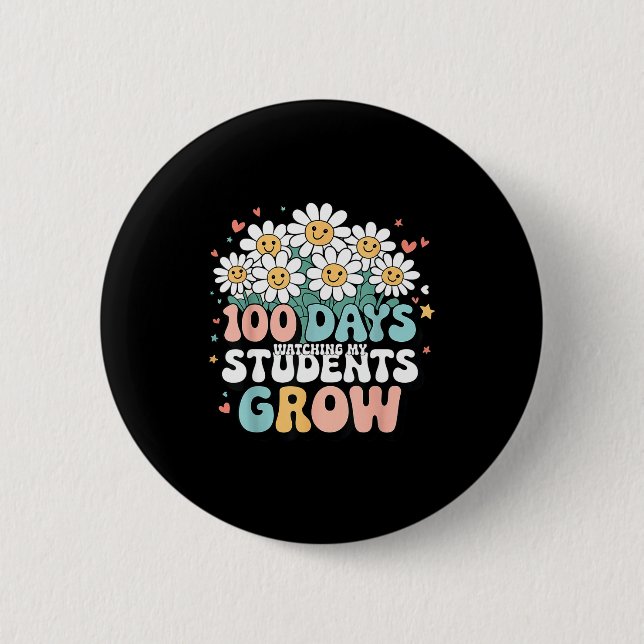 100 Day Watching My Students Grow 100 Days Of Scho Knapp (Framsida)
