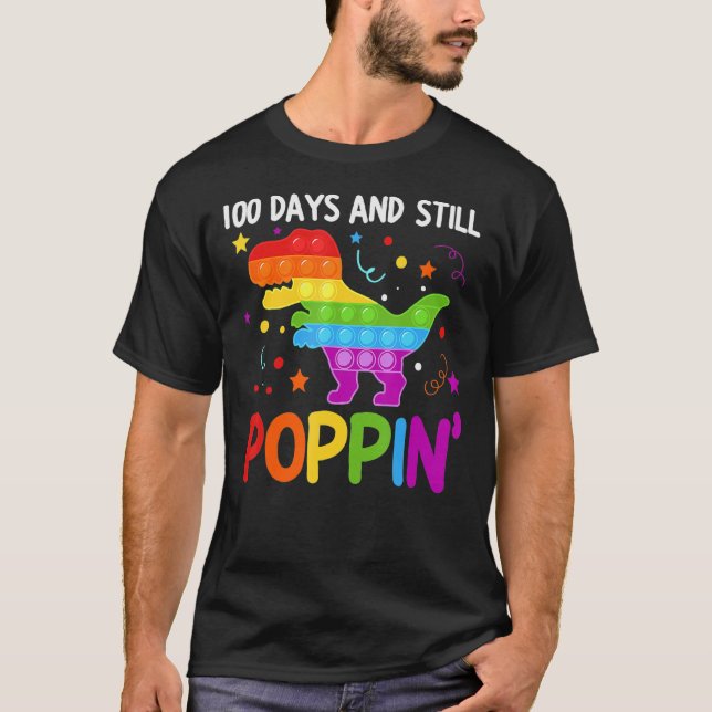 100 Days And Still Poppin 100th Day Of School T Shirt (Framsida)