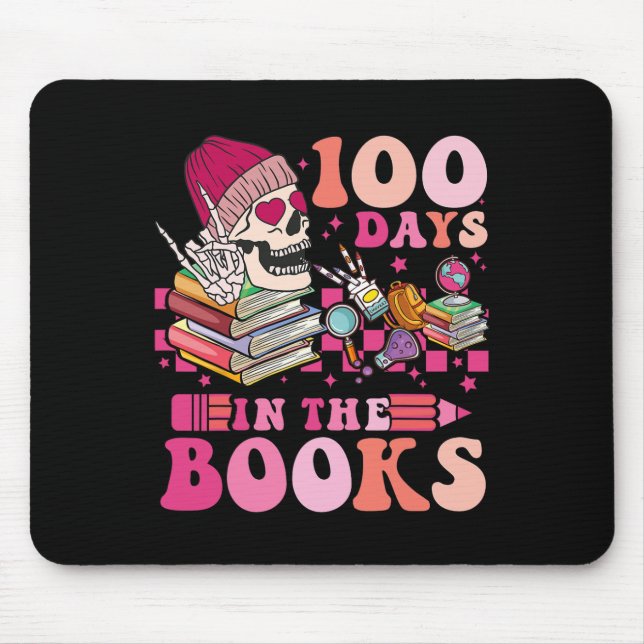 100 Days In The Books Reading Teacher Skeleton Val Musmatta (Framsidan)