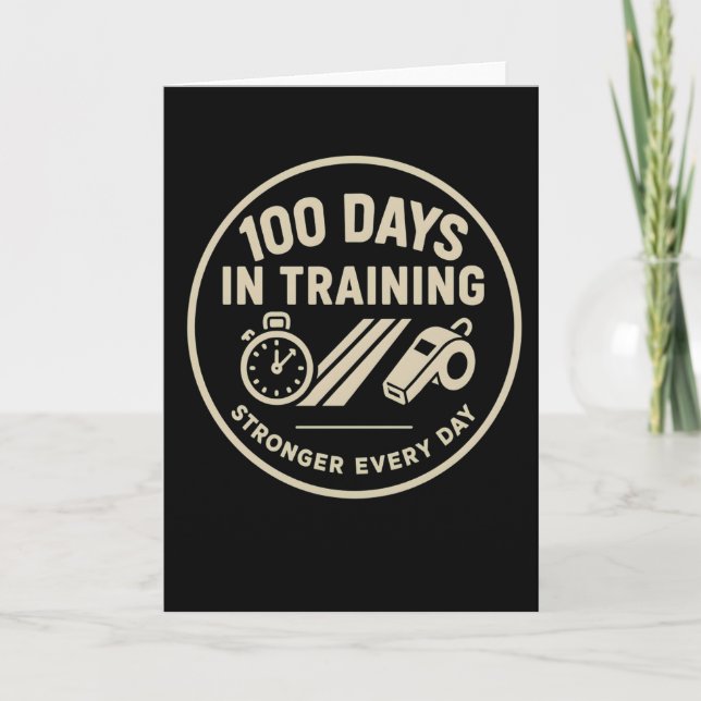 100 Days in Training Stronger Every Fitness  Kort (Framsida)